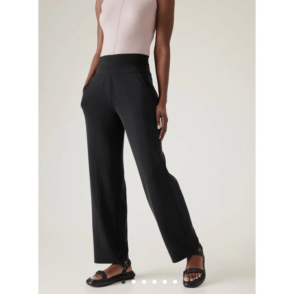 Athleta Black Straight Leg Pants